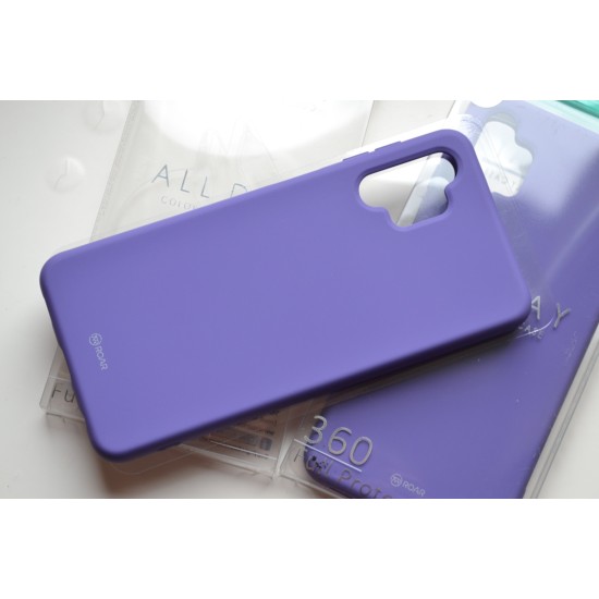Samsung Galaxy A32 5G silikoninis dėklas Roar, violetinis