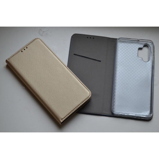 Samsung Galaxy A32 4G dėklas knygutė, auksinis