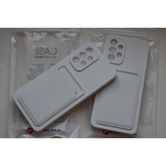 Samsung Galaxy A33 5G dėklas nugarėlė Card Case, baltas