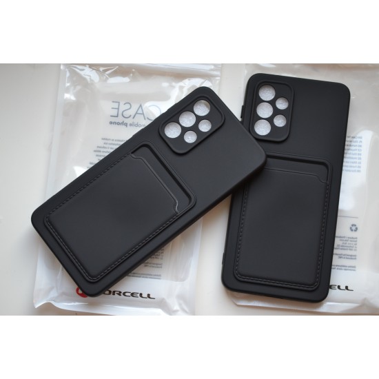 Samsung Galaxy A33 5G dėklas nugarėlė Card Case, juodas