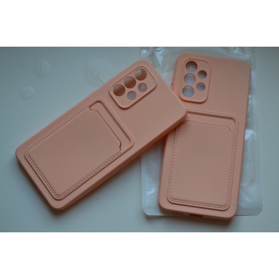 Samsung Galaxy A33 5G dėklas nugarėlė Card Case, rausvas