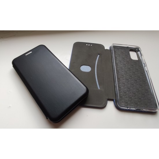 Samsung Galaxy A41 dėklas knygutė Diva, juodas