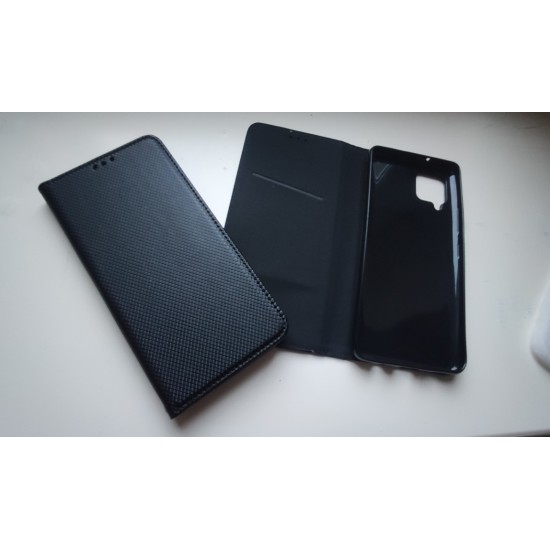 Samsung Galaxy A42 5G dėklas knygutė Magnet Book, juodas