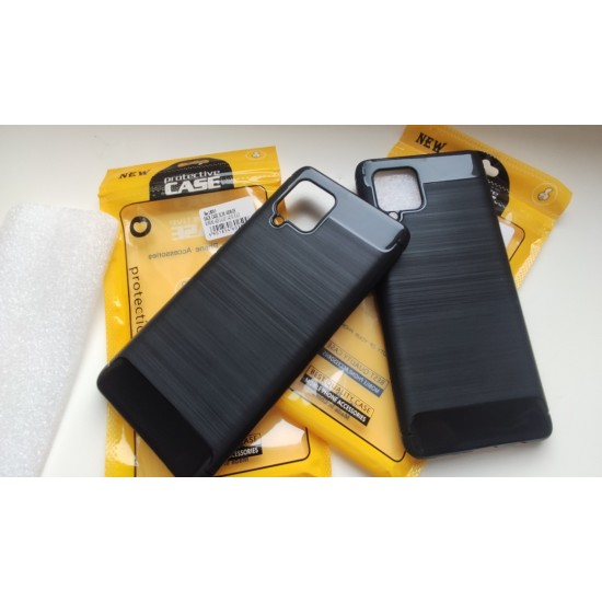 Samsung Galaxy A42 5G silikoninis dėklas Slim Armor, juodas