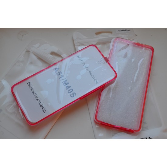 Samsung Galaxy A51 dėklas 360, raudonas