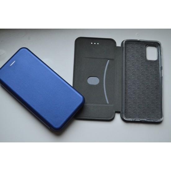 Samsung Galaxy A51 dėklas knygutė Diva, mėlynas