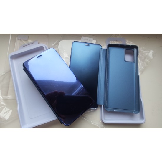 Samsung Galaxy A51 dėklas knygutė Mirror Case, mėlynas