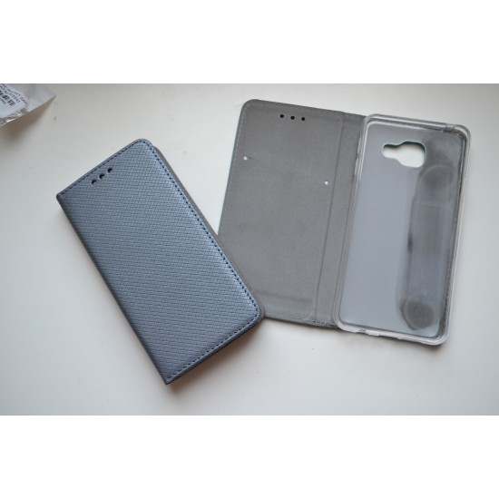 Samsung Galaxy A3 (2017) dėklas knygutė Magnet Book, pilkas