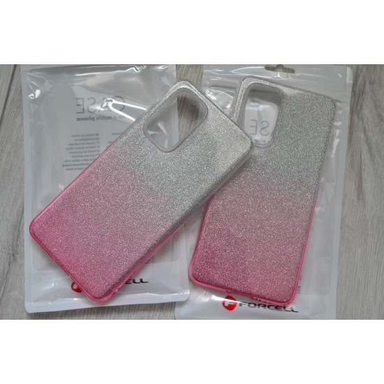 Samsung Galaxy A53 5G dėklas nugarėlė Shining, bespalvis / rausvas