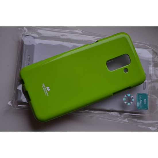 Samsung Galaxy A6+ Plus silikoninis dėklas Goospery, žalias