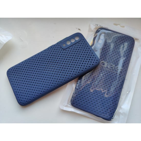 Samsung Galaxy A70 silikoninis dėklas Breath, mėlynas