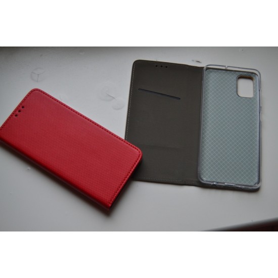 Samsung Galaxy A71 dėklas knygutė Magnet Book, raudonas