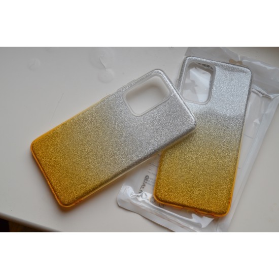 Samsung Galaxy A72 dėklas nugarėlė Bling, auksinis