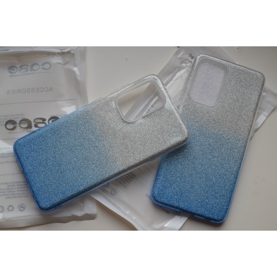 Samsung Galaxy A72 dėklas nugarėlė Bling, mėlynas