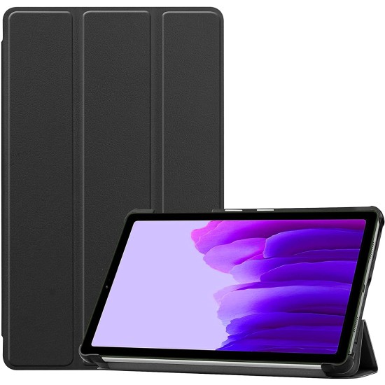Samsung Galaxy Tab A7 Lite atverčiamas dėklas knygutė, juodas