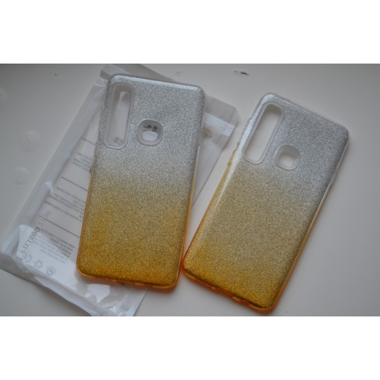 Samsung Galaxy A9 2018 silikoninis dėklas Bling, gold