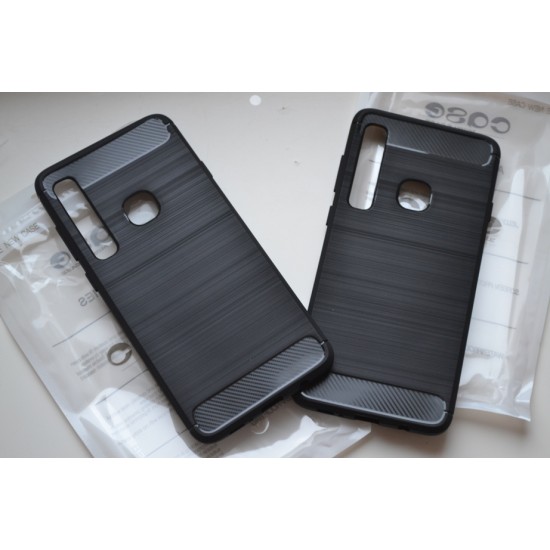 Samsung Galaxy A9 2018 silikoninis dėklas Slim Armor, juodas