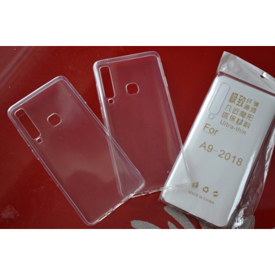Samsung Galaxy A9 2018 silikoninis plonas bespalvis dėklas