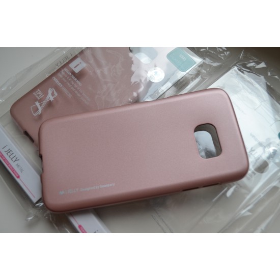 Samsung Galaxy S7 Edge dėklas, Mercury I-Jelly Case, rausvas