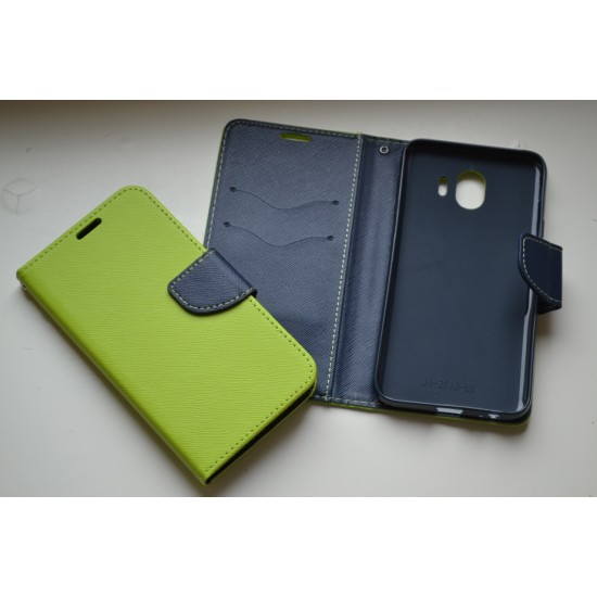 Samsung Galaxy J4 2018 dėklas knygutė Fancy, salotinis