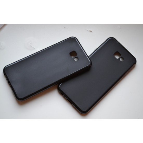 Samsung Galaxy J4+ Plus silikoninis dėklas, matinis juodas