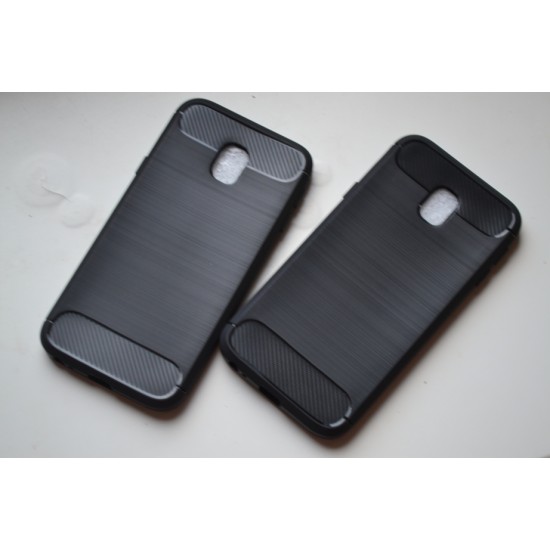 Samsung Galaxy J3 (2017) silikoninis dėklas Carbon, black