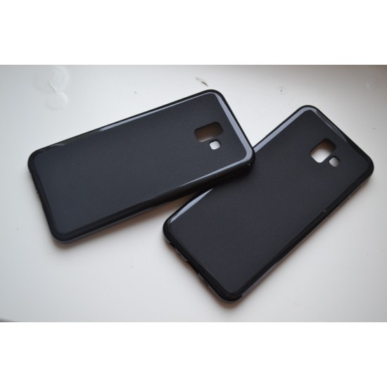Samsung Galaxy J6+ Plus silikoninis dėklas, matinis juodas