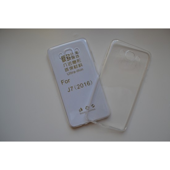 Samsung Galaxy J7 (2016) dėklas Ultra Slim, skaidrus