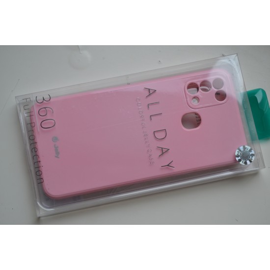 Samsung Galaxy M31 silikoninis dėklas Jelly, rausvas