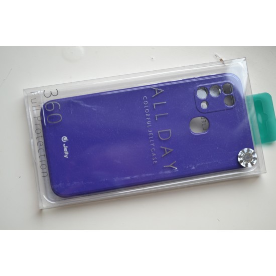 Samsung Galaxy M31 silikoninis dėklas Jelly, violetinis