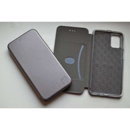 Samsung Galaxy M31s dėklas knygutė Diva, pilkas