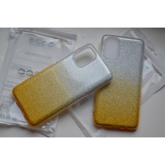 Samsung Galaxy M31s dėklas nugarėlė Bling, auksinis
