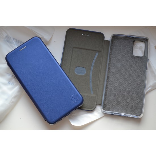Samsung Galaxy M51 dėklas knygutė Diva, mėlynas