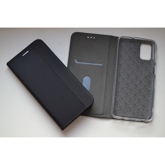 Samsung Galaxy M51 dėklas knygutė Senso, juodas