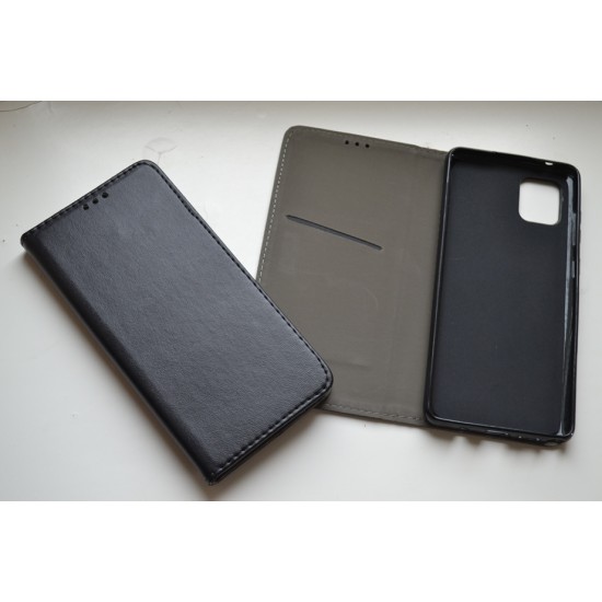 Samsung Galaxy Note 10 Lite dėklas knygutė Magnetic, juodas
