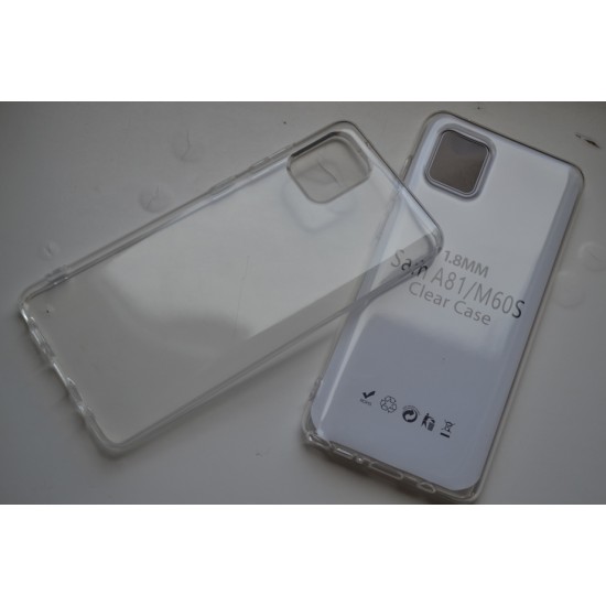 Samsung Galaxy Note 10 Lite silikoninis dėklas 2mm, bespalvis