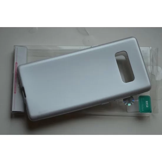 Samsung Galaxy Note 8 N950 silikoninis matinis dėklas Goospery, silver Samsung Galaxy Note 8 N950 silikoninis matinis dėklas Goospery, silver