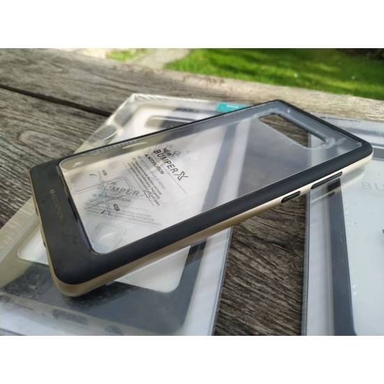 Samsung Galaxy Note 8 dėklas nugarėlė Mercury Bumper X, auksinis