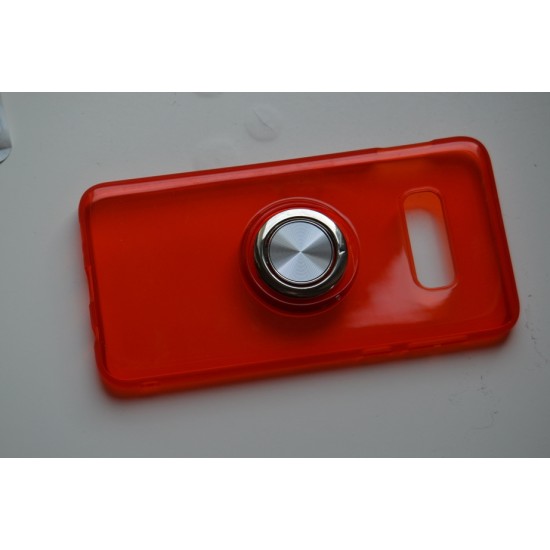 Samsung Galaxy S10e dėklas nugarėlė su laikikliu, raudonas