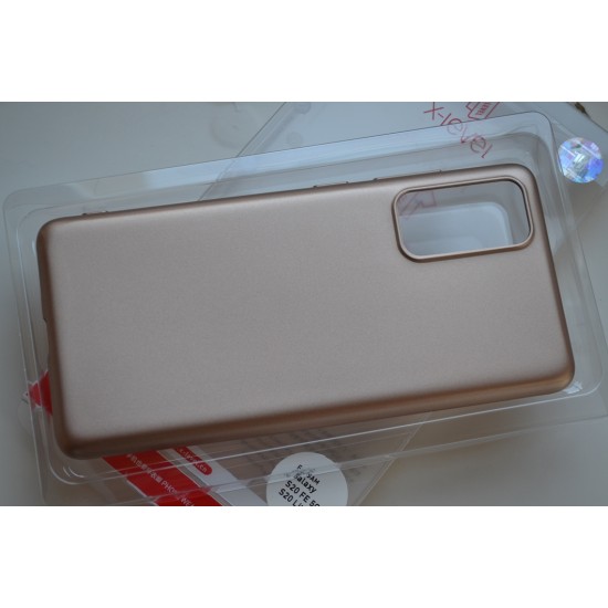 Samsung Galaxy S20 FE silikoninis dėklas X-Level, auksinis