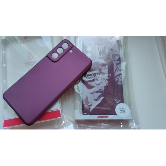 Samsung Galaxy S21 FE 5G dėklas nugarėlė X-Level, bordo