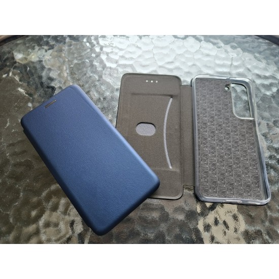 Samsung Galaxy S22 5G dėklas knygutė Diva, mėlynas