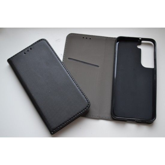 Samsung Galaxy S22 5G dėklas knygutė, juodas