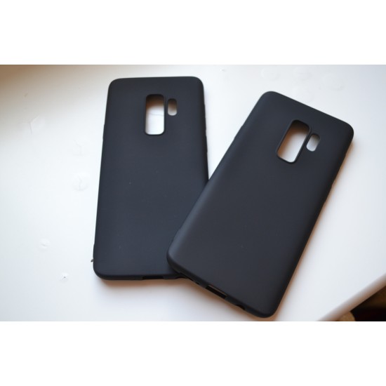Samsung Galaxy S9+ Plus silikoninis dėklas, matinis juodas