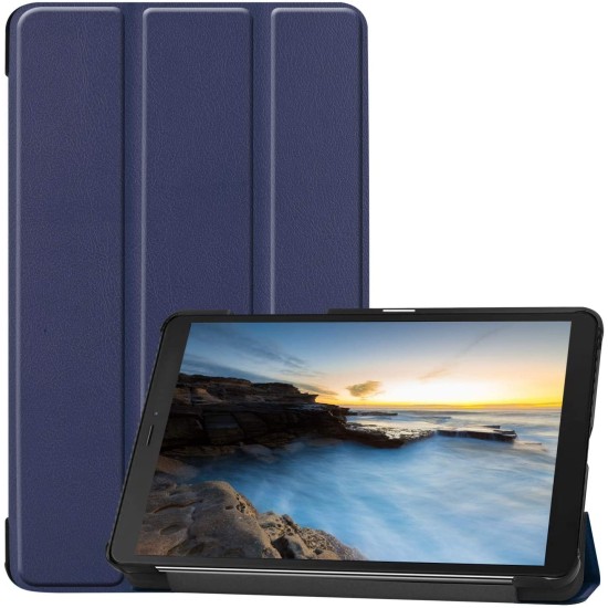 Samsung Galaxy Tab A 8.0 2019 atverčiamas dėklas knygutė, mėlynas