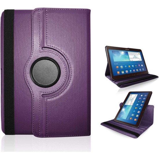 Samsung Galaxy Tab 3 10.1 atverčiamas dėklas knygutė, violetinis