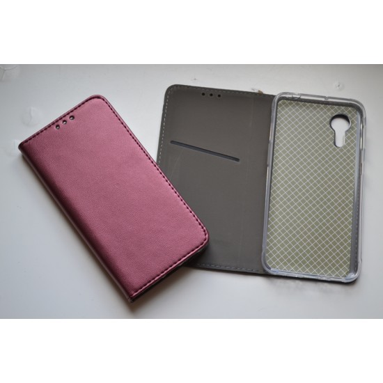 Samsung Galaxy Xcover 5 dėklas knygutė Magnetic, bordo