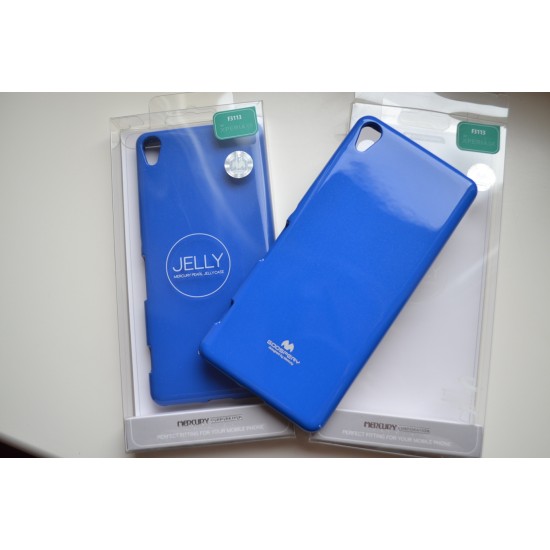 Sony Xperia XA dėklas Mercury Jelly Case, mėlynas