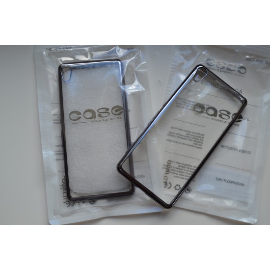 Sony Xperia XA silikoninis dėklas Clear Case, grey