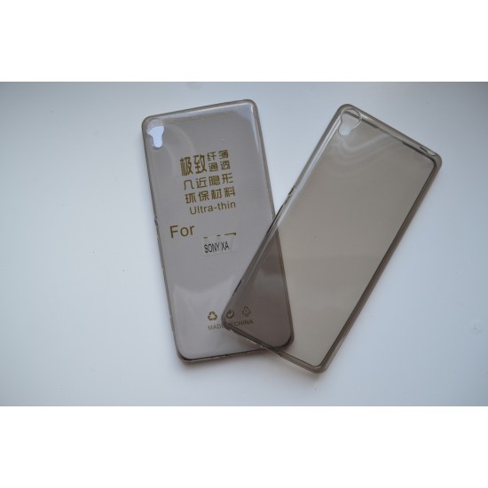 Sony Xperia XA silikoninis plonas dėklas, pilkas